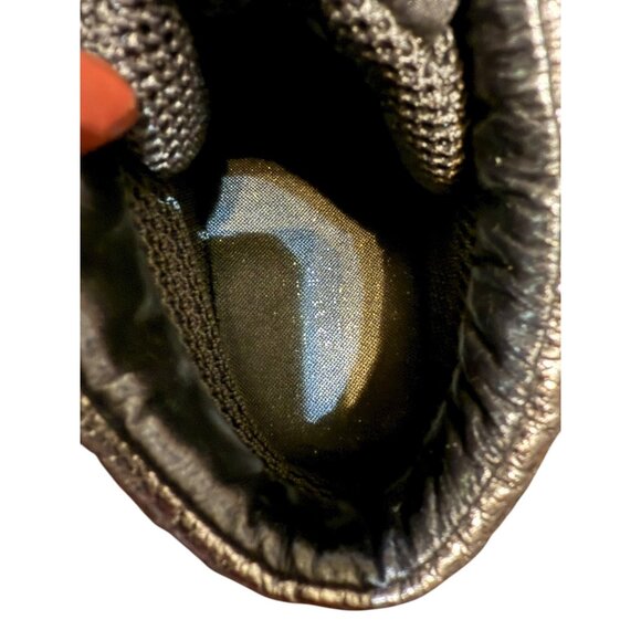 Coach Naples Black Metallic Signature Wedge Sneakers Size 6M Women’s High Top - Picture 13 of 16